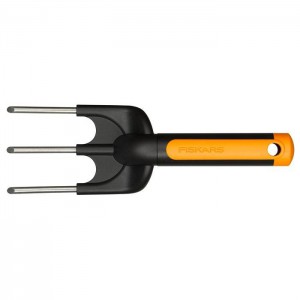 Вилка садовая посадочная Fiskars с металлическими зубьями