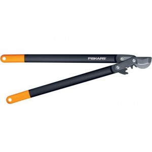 Сучкорез плоскостной большой Fiskars PowerGear с загнутыми лезвиями 